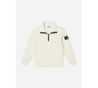 Stone Island Junior Stone Island Boys Half Zip Sweatshirt in Ivory - Ivory - 6 Yrs