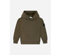 Stone Island Junior Stone Island Boys Logo Hoodie in Green - Green - 4 Yrs