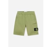 Stone Island Junior Stone Island Boys Logo Pocket Shorts in Green - Green - 6 Yrs