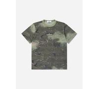 Stone Island Junior Stone Island Boys Marbled T-Shirt in Green - Green - 14 Yrs