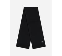 Stone Island Junior Stone Island Boys Wool Knitted Logo Scarf in Black - Black - 2 - 5 Yrs
