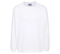 Stone Island logo-print cotton sweatshirt - White S