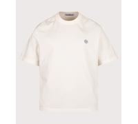 STONE ISLAND Mens Combed Organic Cotton Jersey T-Shirt - Colour: V0093 Ivory - Size: XL