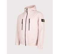 STONE ISLAND Mens Comfort Fit Organic Cotton Ripstop Hooded Overshirt - Colour: V0082 Antique Rose - Size: XL