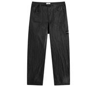 Stone Island Men's Dense Nylon-TC Hand Sprayed Reflective Trousers Black