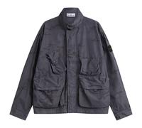 Stone Island Men's Faded Camo Ripstop-TC Field Jacket Blue Grey