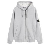 Stone Island Men's Garment Dyed Zip Hoodie Melange Grey 2XL