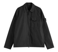 Stone Island Men's Ghost Piece Weatherproof Canvas Shirt Jacket Black
