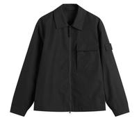 Stone Island Men's Ghost Weatherproof Cotton Canvas Shirt Jacket Black