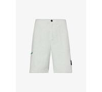 Stone Island Mens Light Green Brand-badge Elasticated-waistband Linen-blend Bermuda Shorts 30