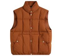 Stone Island Men's Marina Cotton Nylon Tela Down Vest Tobacco