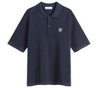 Stone Island Men's Micro Stitch Knit Polo Navy Blue