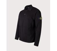 STONE ISLAND Mens Micro Stitch Organic Cotton Polo Shirt - Colour: V0029 Black - Size: XL