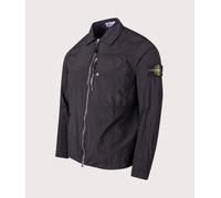 Logo Patch Zip Jacket - male - Stone Island - Light Jackets - Black - XL - Jackets XL