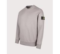 STONE ISLAND Mens Organic Cotton Fleece Sweatshirt - Colour: V0060 Gray - Size: Medium