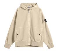 Stone Island Men's Panama Cotton Old Effect Hooded Jacket Desert