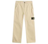 Stone Island Men's Panama Cotton Old Effect Work Pants Desert