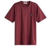Stone Island Men's Patch Logo T-Shirt Burgundy