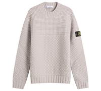 Stone Island Men's Pure Wool Heavyweight Jumper Pearl Grey