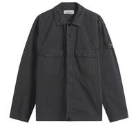 Stone Island Men's Ripstop Zip Shirt Jacket Black