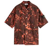 Stone Island Men's Scan Camo Ripstop-OVD Short Sleeve Shirt Black