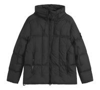 Stone Island Men's Seam Faded Light Nylon Tela Down Jacket Black