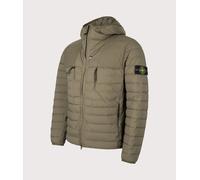 STONE ISLAND Mens Seamless Tunnel Nylon Down-TC Jacket - Colour: V005G Military Green - Size: Medium