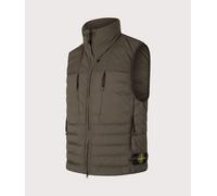 STONE ISLAND Mens Seamless Tunnel Nylon Down-TC Vest - Colour: V0078 Coal Grey - Size: Medium