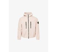 STONE ISLAND Mens Comfort Fit Organic Cotton Ripstop Hooded Overshirt - Colour: V0082 Antique Rose - Size: Medium