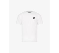 Stone Island Mens Stone Island Logo-Patch Regular-Fit Cotton-Jersey T-Shirt White XL