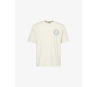 Stone Island Mens Stone Island Regular-Fit Compass Print Cotton T-Shirt Ivory XL