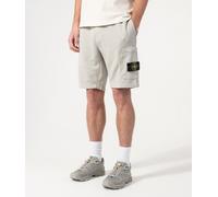 STONE ISLAND Mens Sweat Shorts - Colour: V0061 Pearl Grey - Size: Small