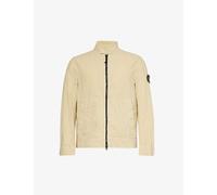 Stone Island Mens Tural Beige Brand-badge Linen-blend Jacket S