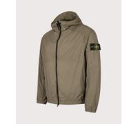 STONE ISLAND Mens Ultralight Nylon Stretch-TC Jacket - Colour: V005G Military Green - Size: Large