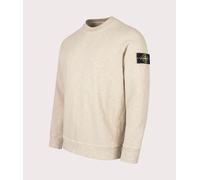 STONE ISLAND Mens Vanisé Brushed Heavy Cotton Sweatshirt - Colour: V009A Desert - Size: Medium Medium