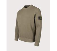 STONE ISLAND Mens Waffle Knit Sweatshirt - Colour: V005G Military Green - Size: Medium