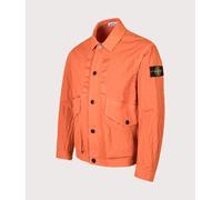STONE ISLAND Mens Warp Rib Nylon-TC Jacket - Colour: V003B Burnt Orange - Size: Medium