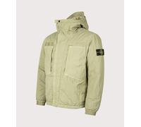 STONE ISLAND Mens Warp Rib Nylon-TC Jacket - Colour: V005N Laurel Green - Size: Medium