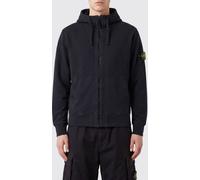 STONE ISLAND Organic Cotton Zip-Up Hoodie with Compass Logo - Size: L - male