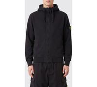 STONE ISLAND Organic Cotton Zip-Up Hoodie with Compass Logo - Size: M - male