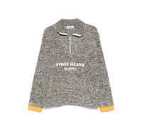 Stone Island painted-logo sweater - Blue XXL