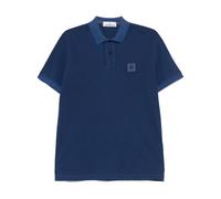 Stone Island piqué-weave polo shirt - Blue XXL