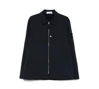 Stone Island Q100003 Soft Shell-R_e.dye® zip-front patch-pocket jacket - Blue XXL