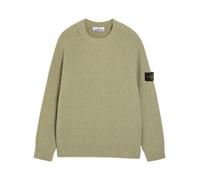 Stone Island Ribbed Bou otton-blend Jumper - Green Light
