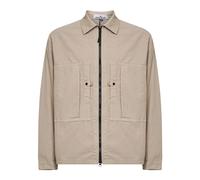 Stone Island Mercerised Ripstop Overshirt (Desert - L) - Size L