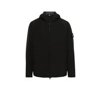 Stone Island Soft Shell-R hooded windbreaker - Black S-M-L-XL-XXL-XXXL