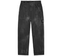 Stone Island Sprayed Straight-leg Nylon Trousers - Black - 30 (W30 / S)