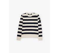 Stone Island Stone Island Crew-Neck Striped Cotton-Knit Jumper 14 Years Blue Marine 14 Years