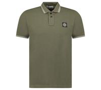Stone Island Stripe Collar Polo T-Shirt Slim Fit Military Green