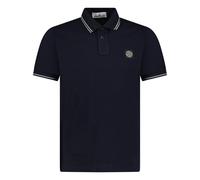 Stone Island Stripe Collar Polo T-Shirt Slim Fit Navy